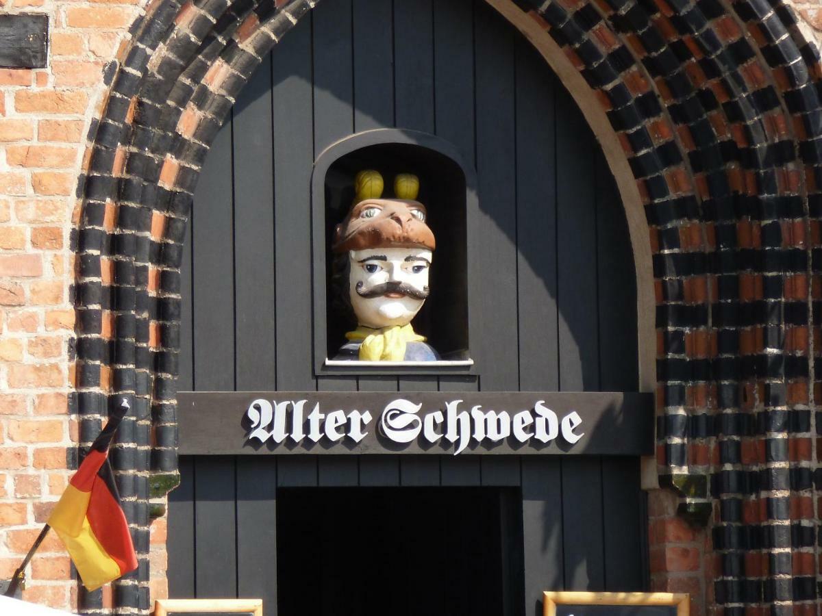 Pension Am Burgwall Wismar Exterior foto